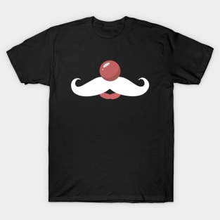 White Mustache, Red Nose T-Shirt